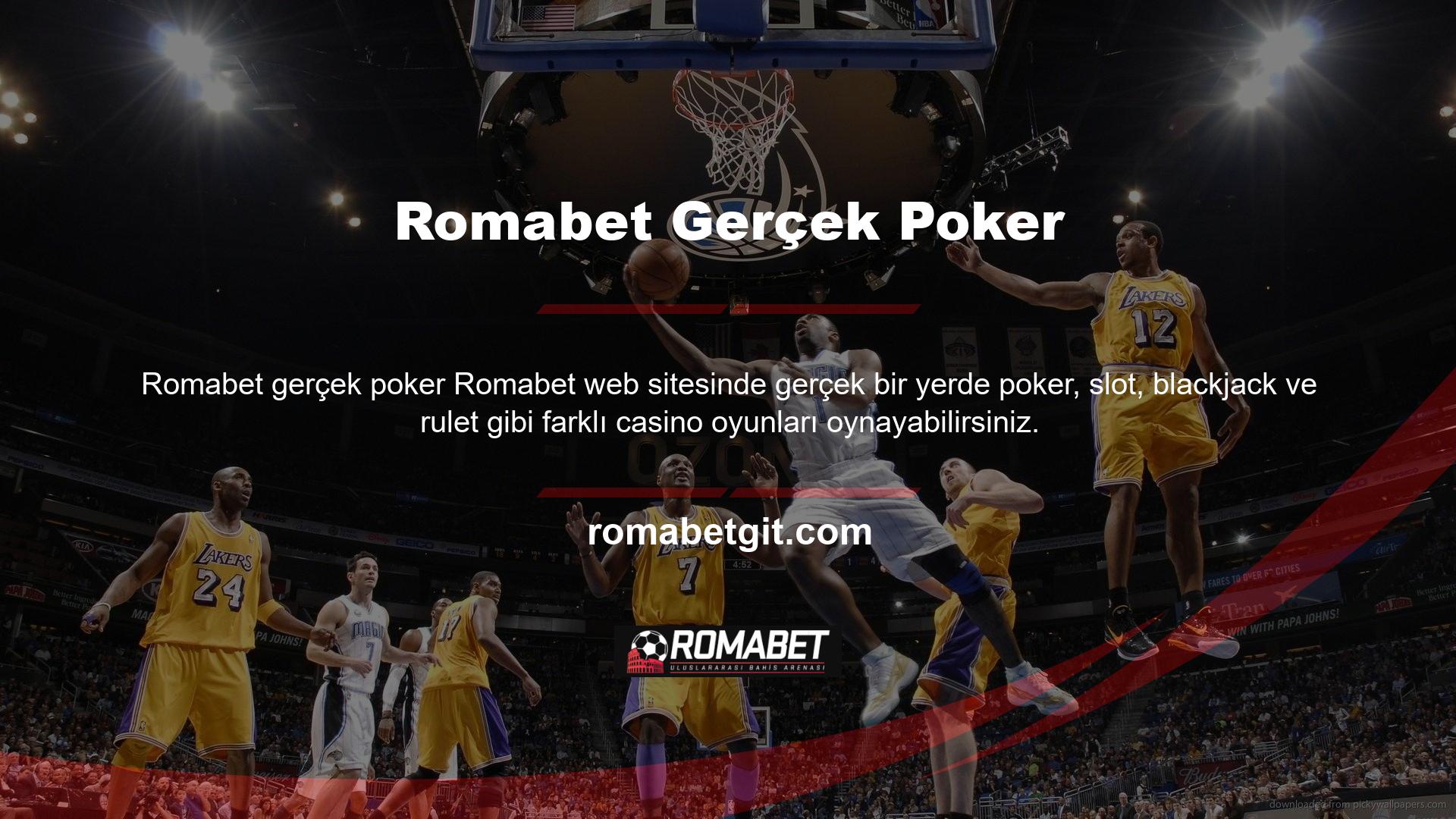 Sadece kazanmak isteyenler ve kazandıklarında güvendikleri siteden bunu yapabilmek isteyenler, Romabet sitesi Casino bölümüne geçmek için