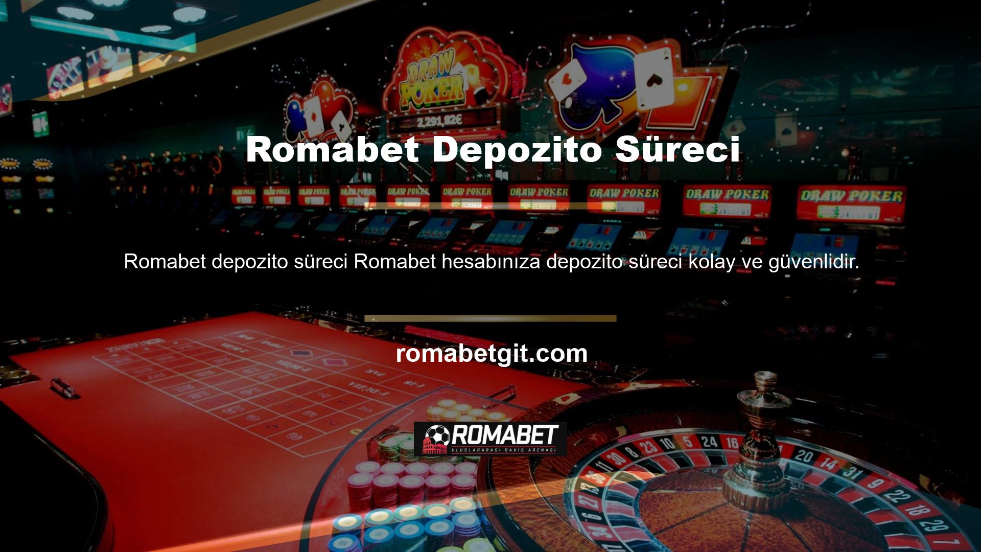 Romabet her zaman iş hesabınıza para göndermenizi ister